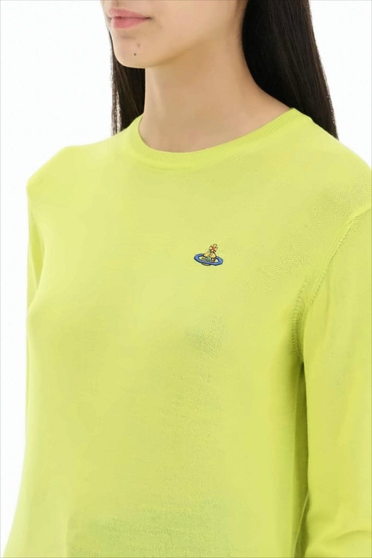 Fine-Knit Wool-Silk Blend Sweater
