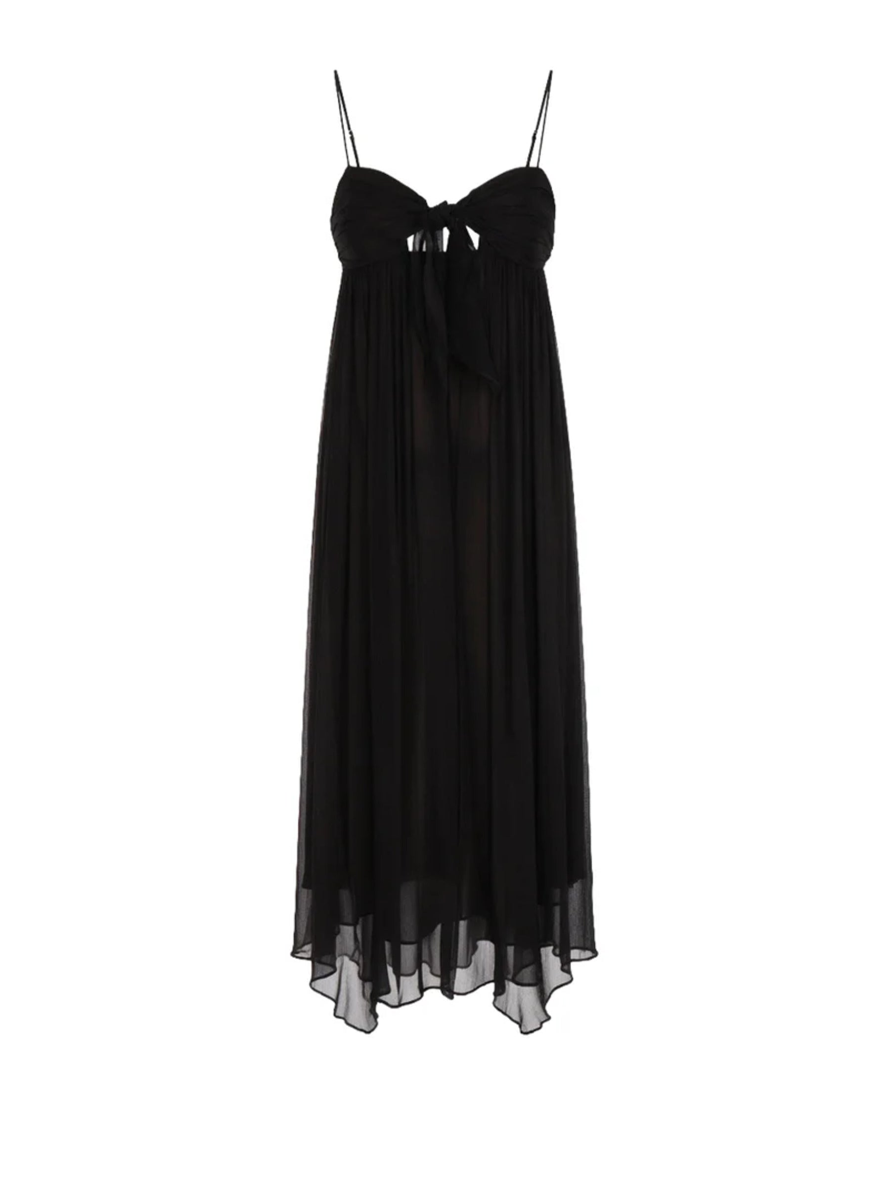 Midi Dress with Spaghetti Straps