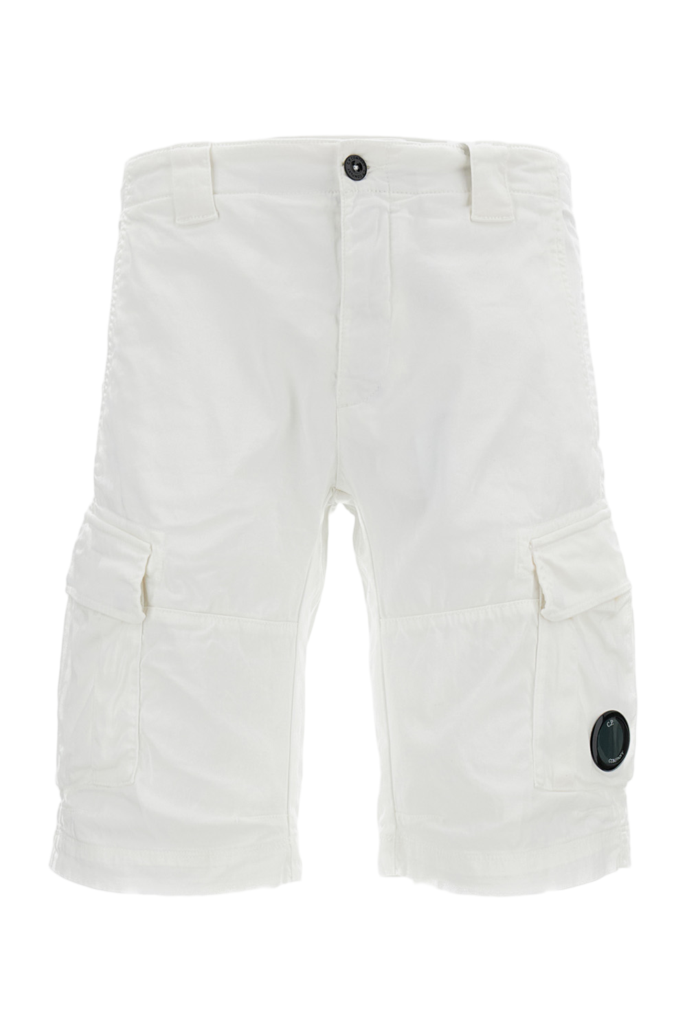 Stretch Sateen Cargo Lens Shorts