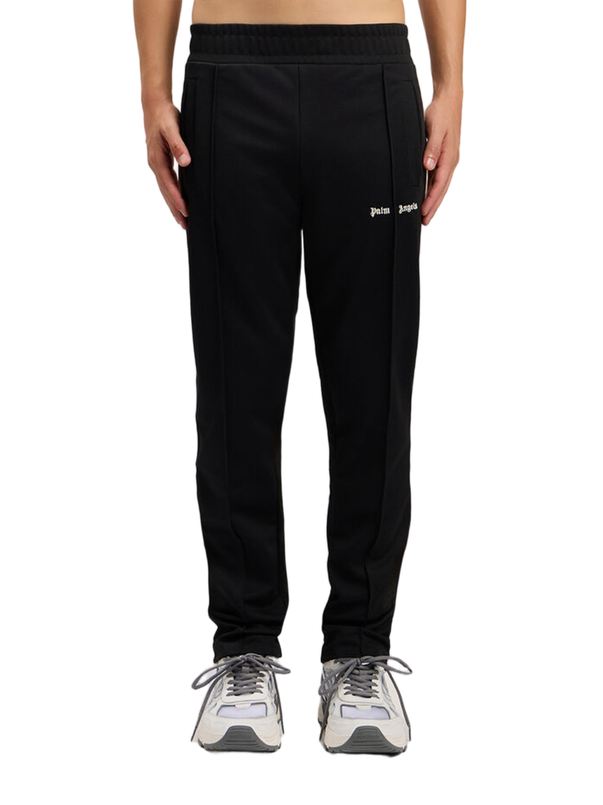 Black Classic Logo Track Polyester Pants