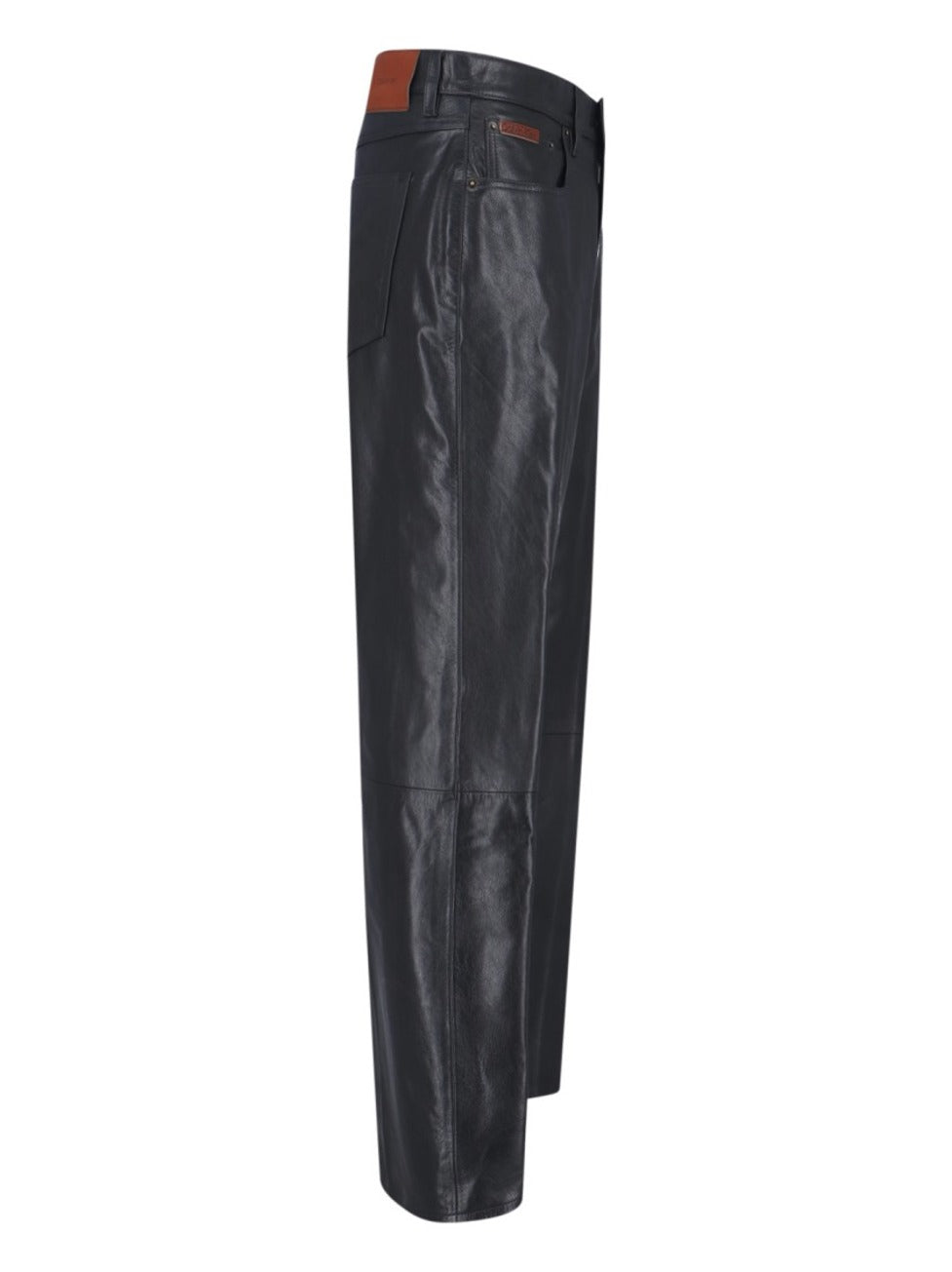 Goat Leather Pants – Black