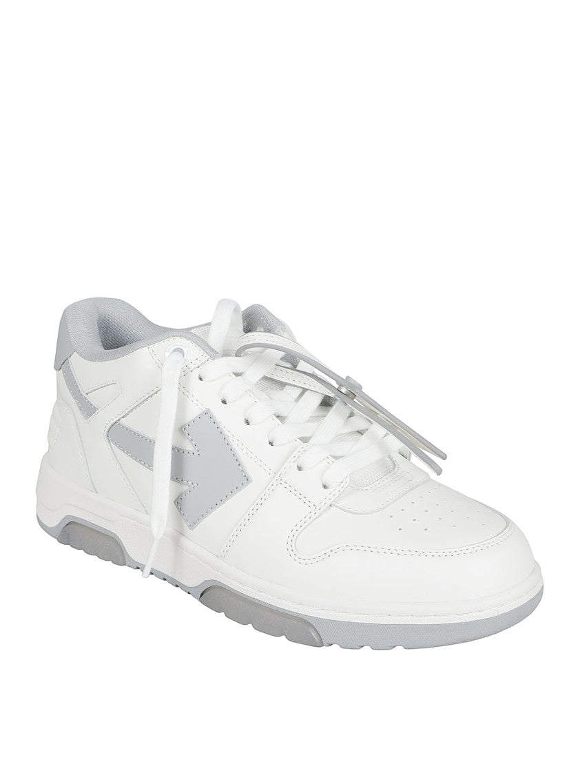 Low-Top Sneakers With Light Grey Accents