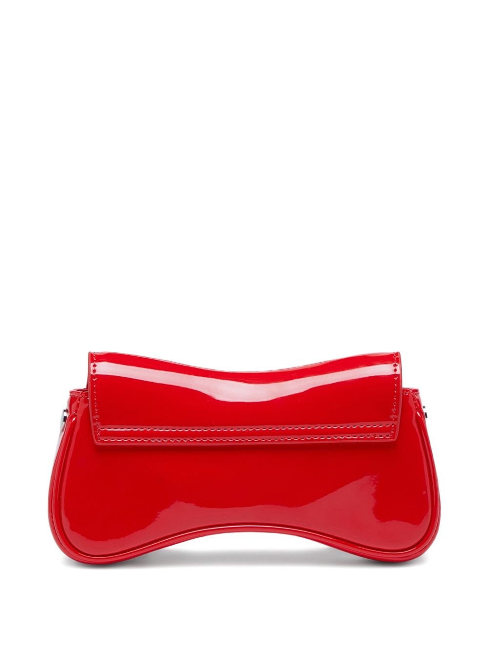 Curved Silhouette Red Bag