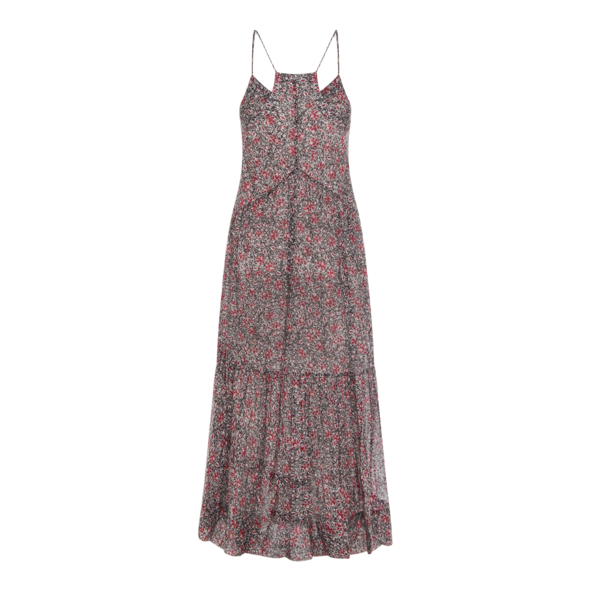Flowing Maxi Dress with Spaghetti Straps
