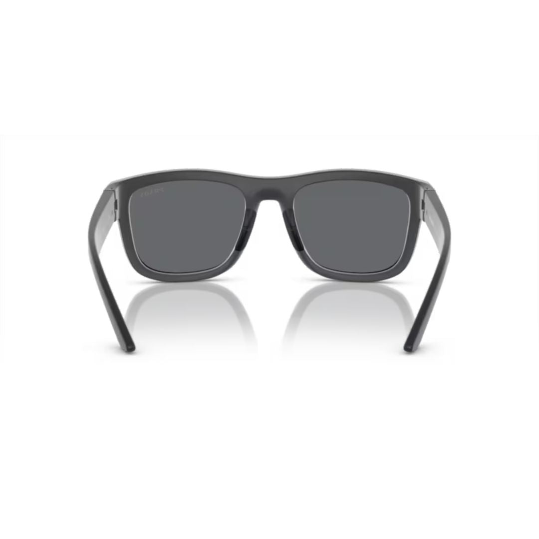 0ps 01zs Sporty Matte Black Rectangular Sunglasses
