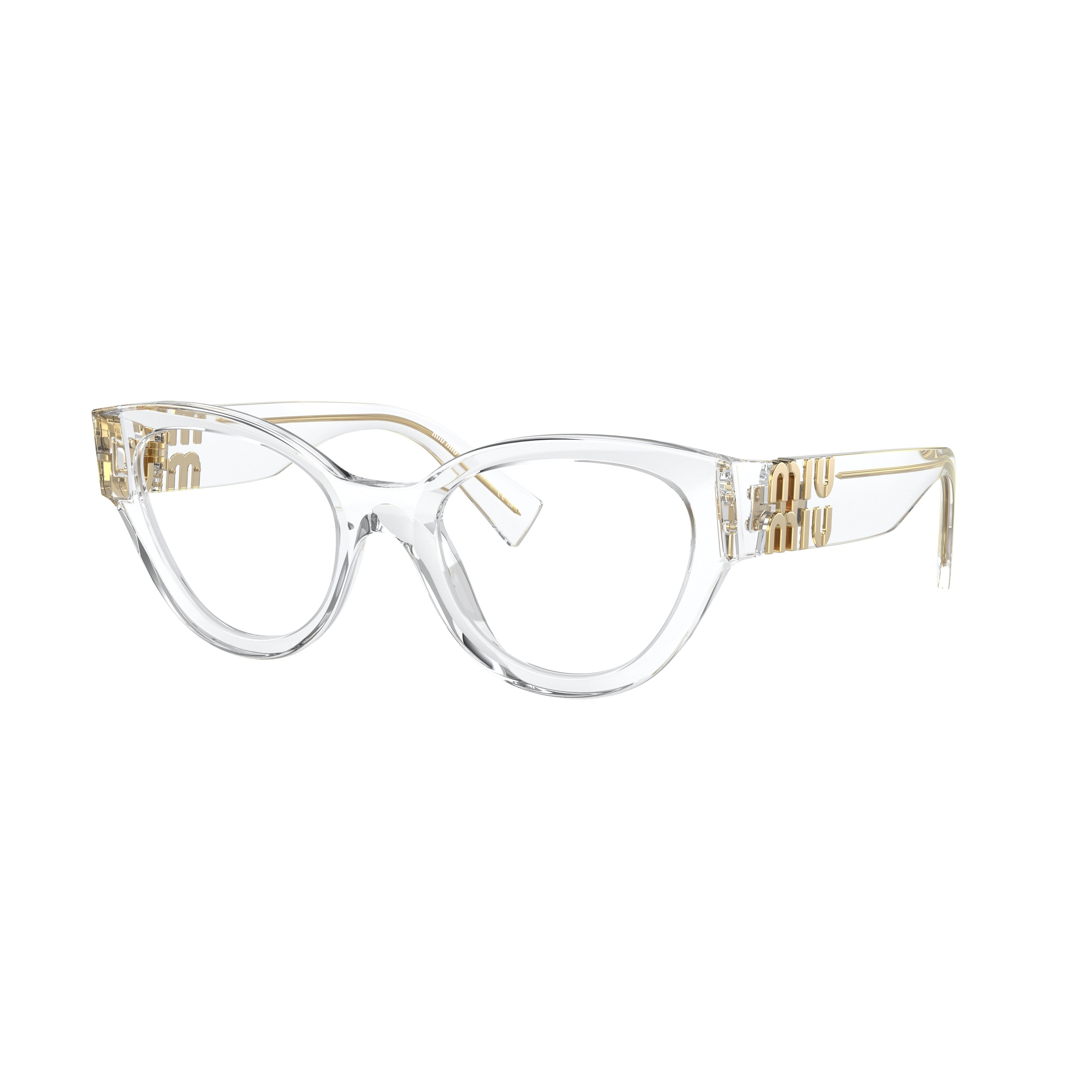 0mu 01vv Transparent Acetate Cat-Eye Eyeglasses