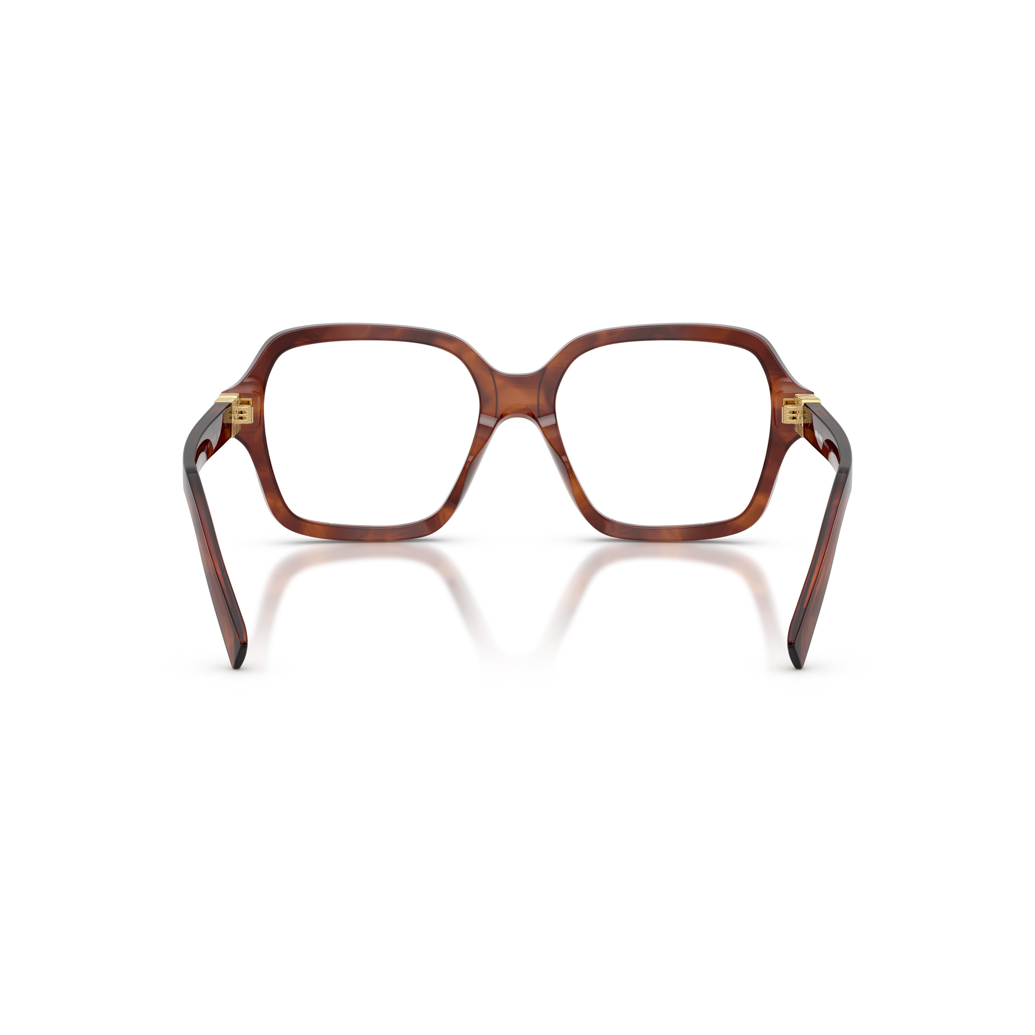 0mu 03yv Oversized Tortoiseshell Square Frame Eyeglasses