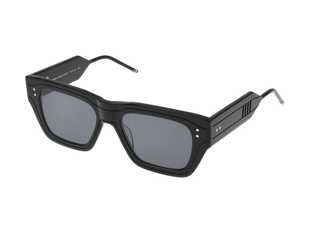 Rectangular Frame Sunglasses with Streamlined Titanium Temples