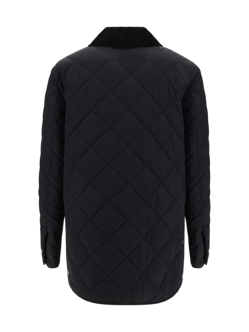 Diamond-Quilted Padded Jacket