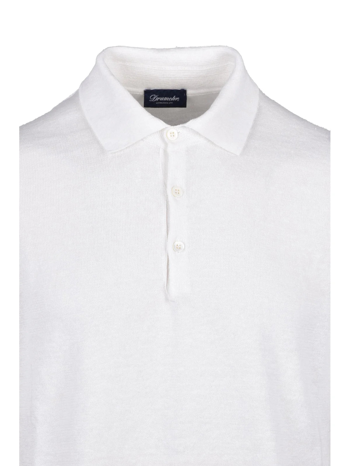 Knit Polo - White