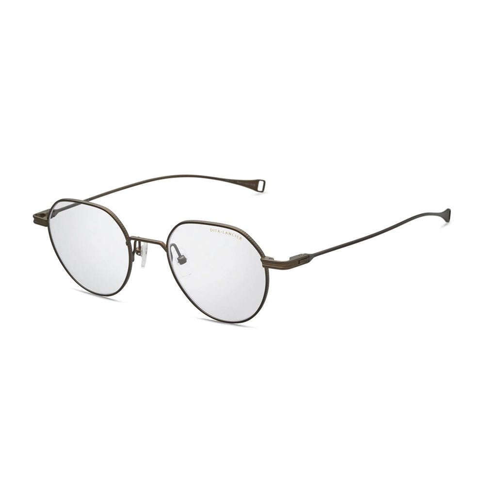 Ultralight Bronze Titanium Optical Frames with Geometric Contours