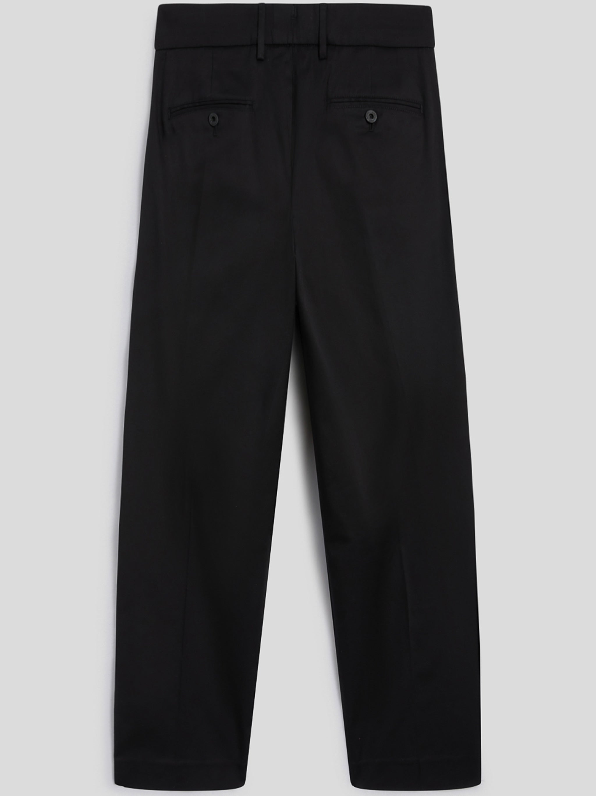 Black Alain Tailored Straight Leg Trousers