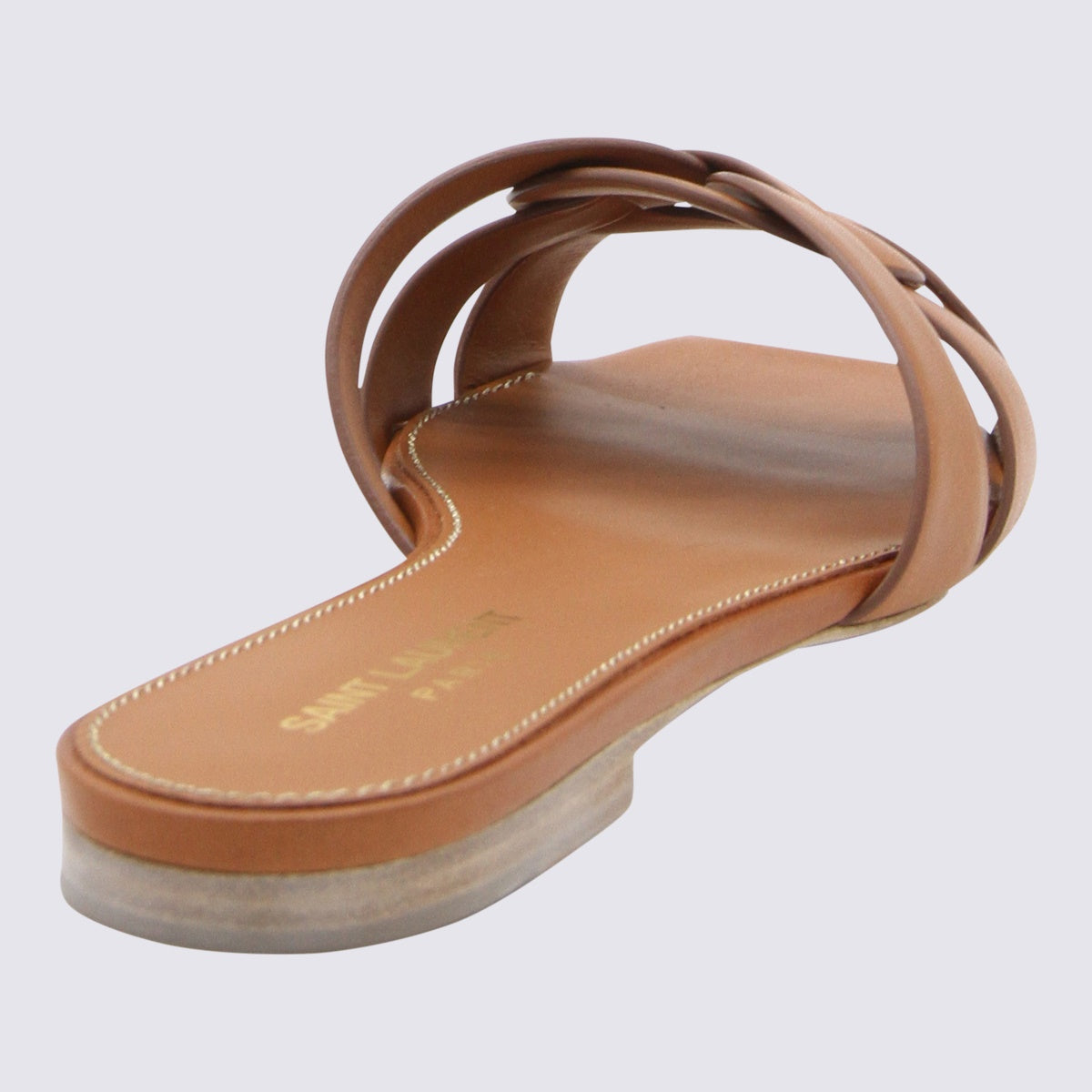 Woven Strap Flat Slide Sandals