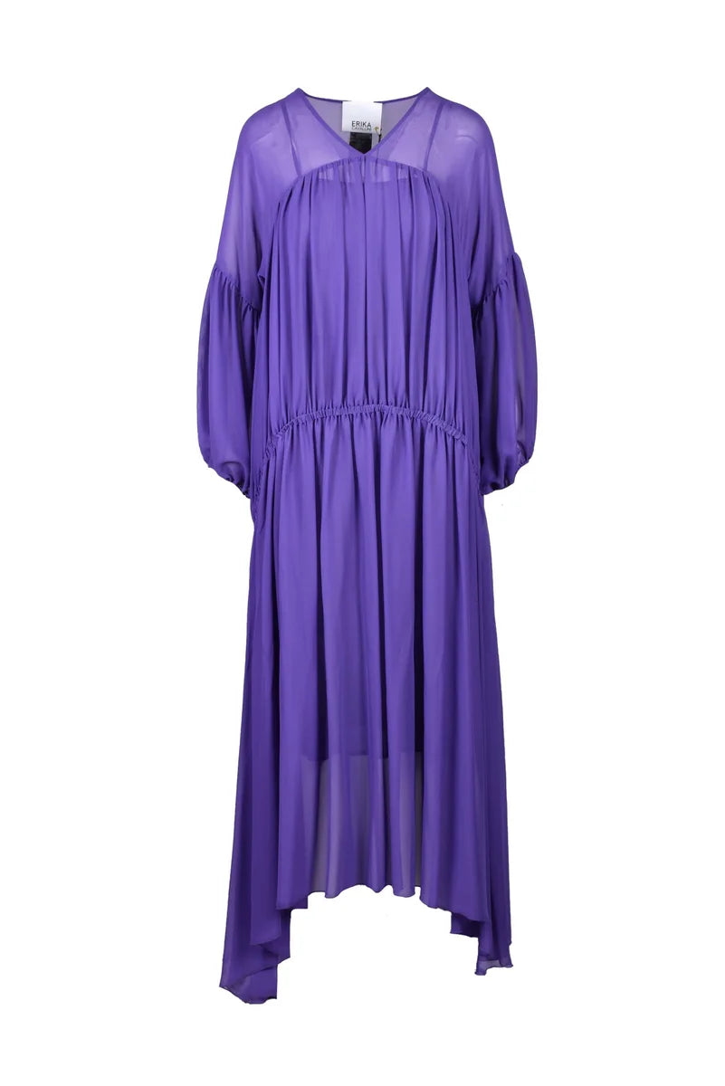 Long Dress Acetate and Silk - Purple