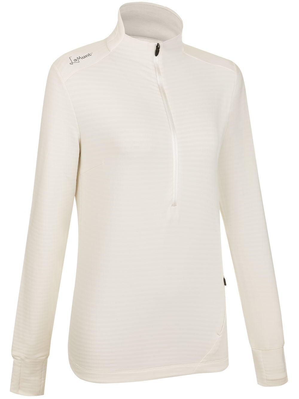 Black Nora Long Sleeve High-Collar Top
