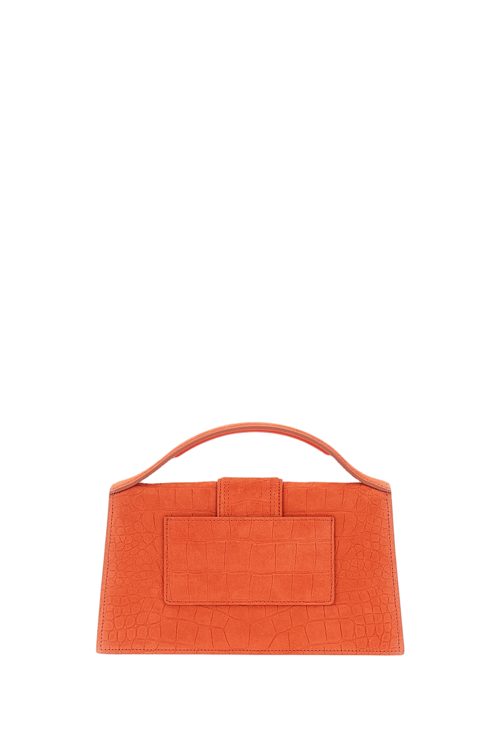 Orange Le Grand Bambino Croc-Effect Suede Bag