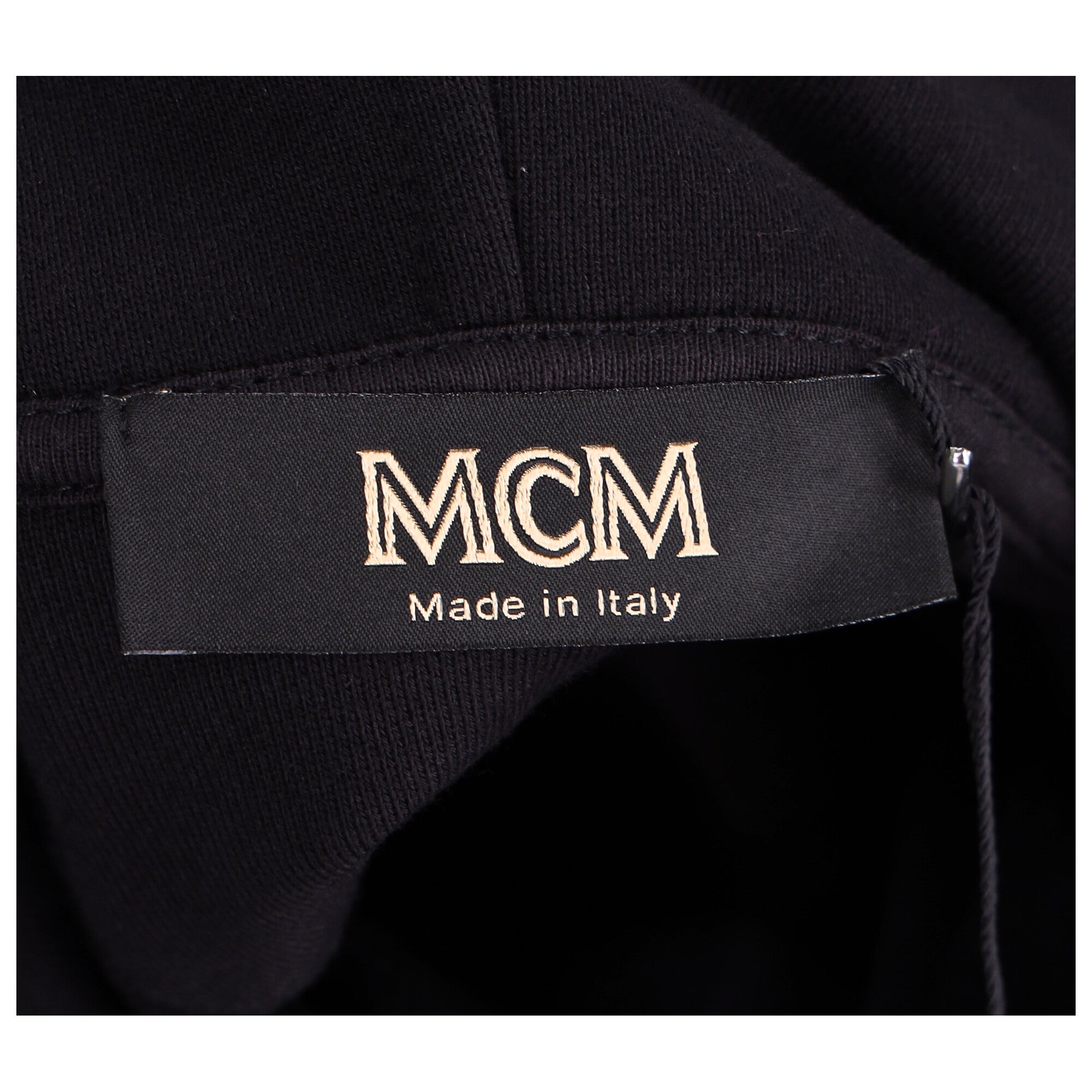 Cropped Black Oversized Hoodie With Iconic Logo Print
