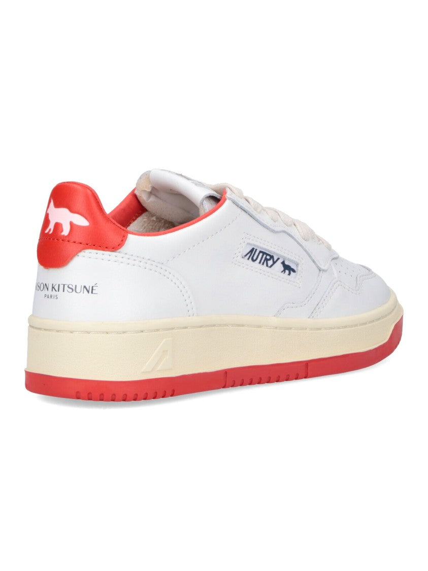White Leather "Medialist" Sneakers