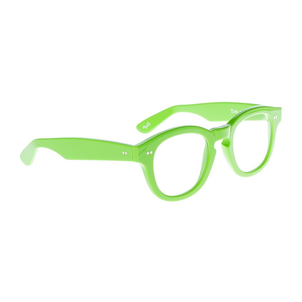 T070 Phantos-Shape Fluorescent Green Acetate Eyewear