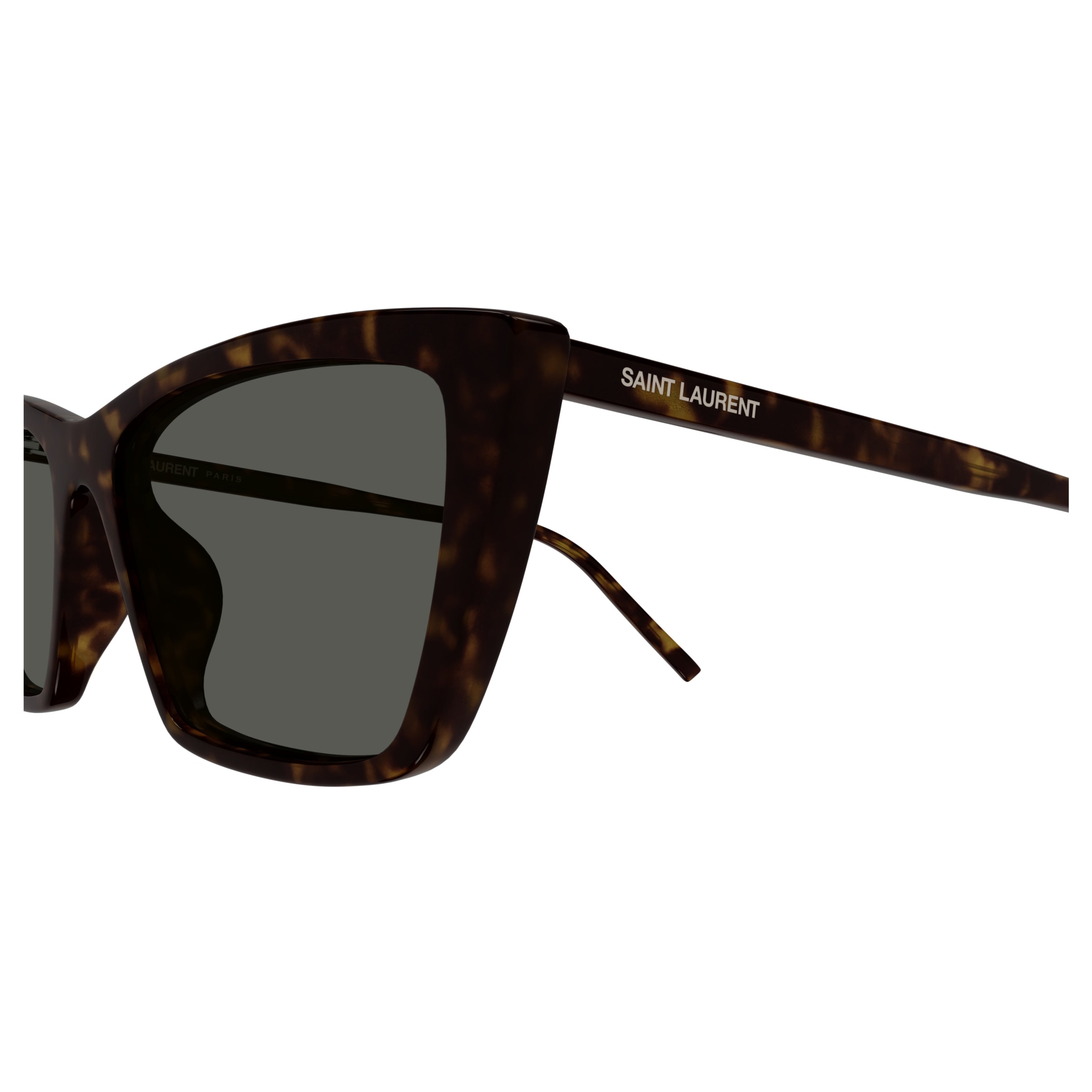 Sl 737 Mica Thin Angular Cat-Eye Tortoiseshell Frame Sunglasses