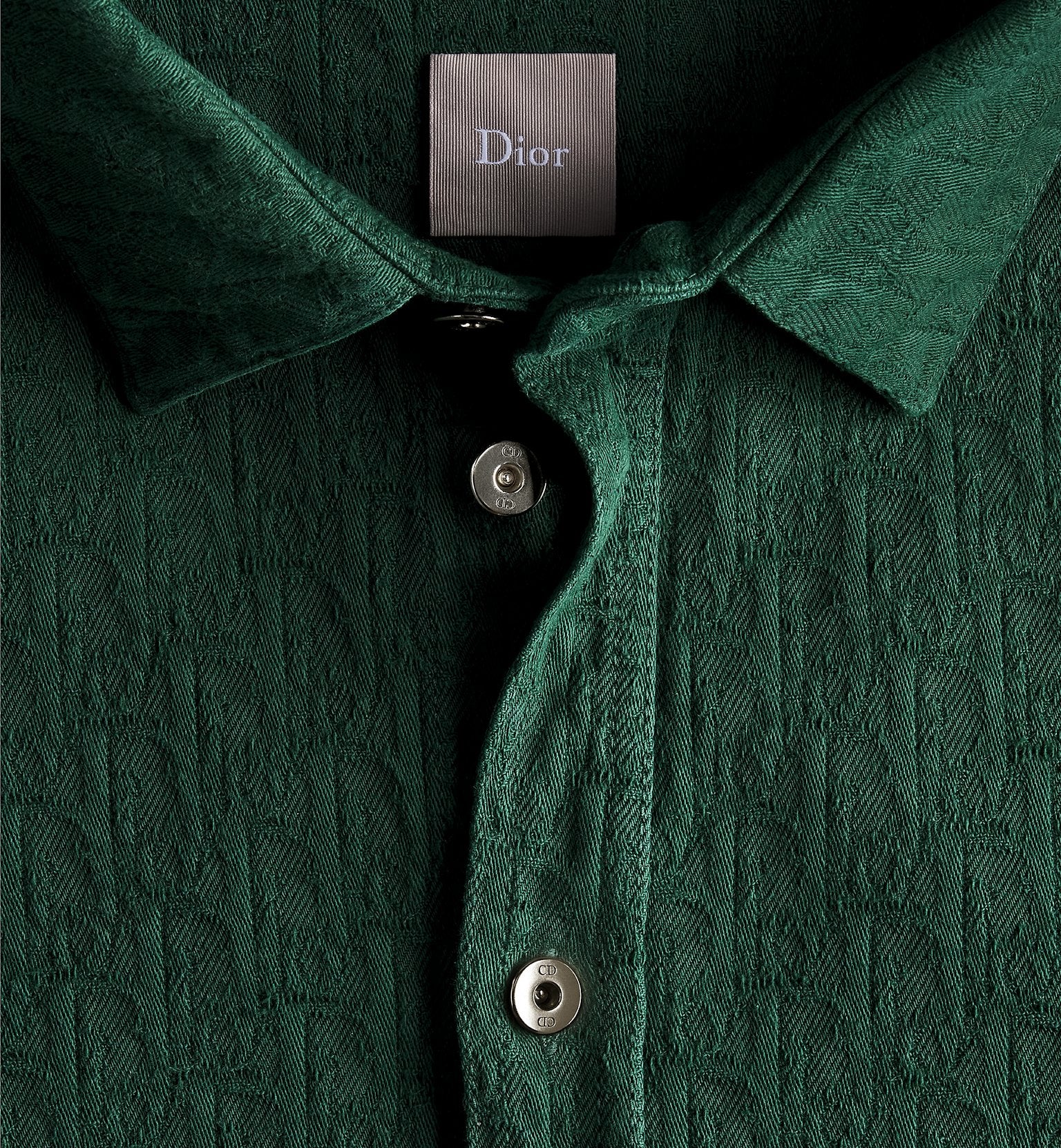 Textured Long-Sleeve Button-Up Shirt