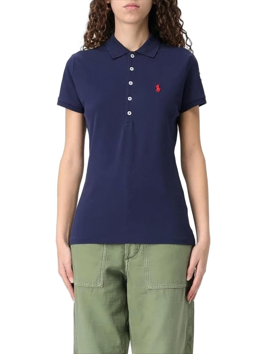 Fitted Polo Shirt with Classic Collar