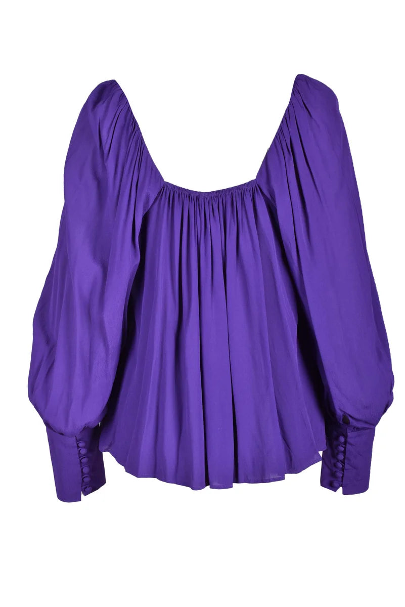 Fluid Deep Purple Blouse