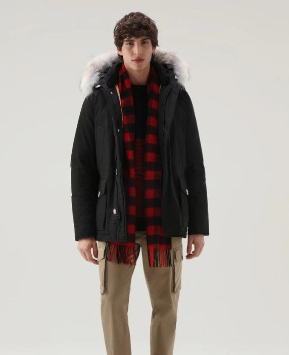 Black Arctic Fur Anorak