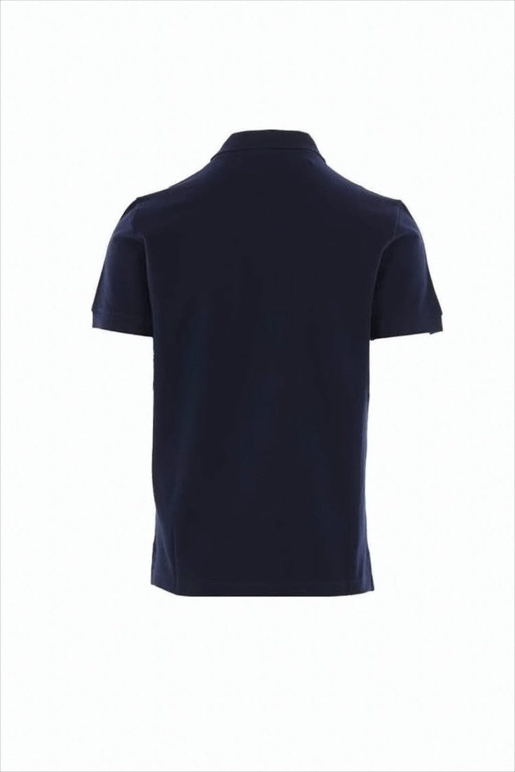 Structured Navy Polo Shirt With Iconic Emblem