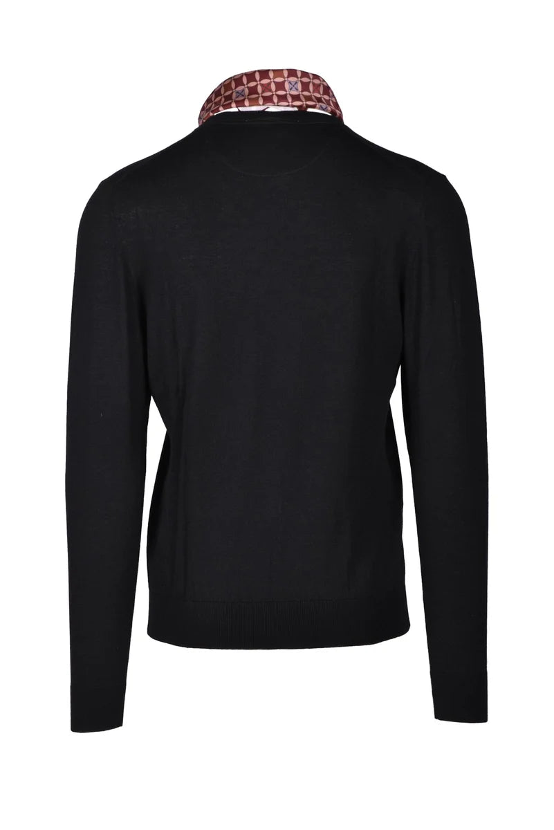 Silk/Cashmere Sweater - Black