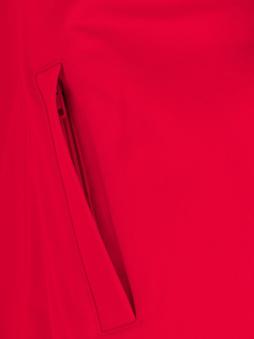 Zip-Up Logo Sweatshirt – Red