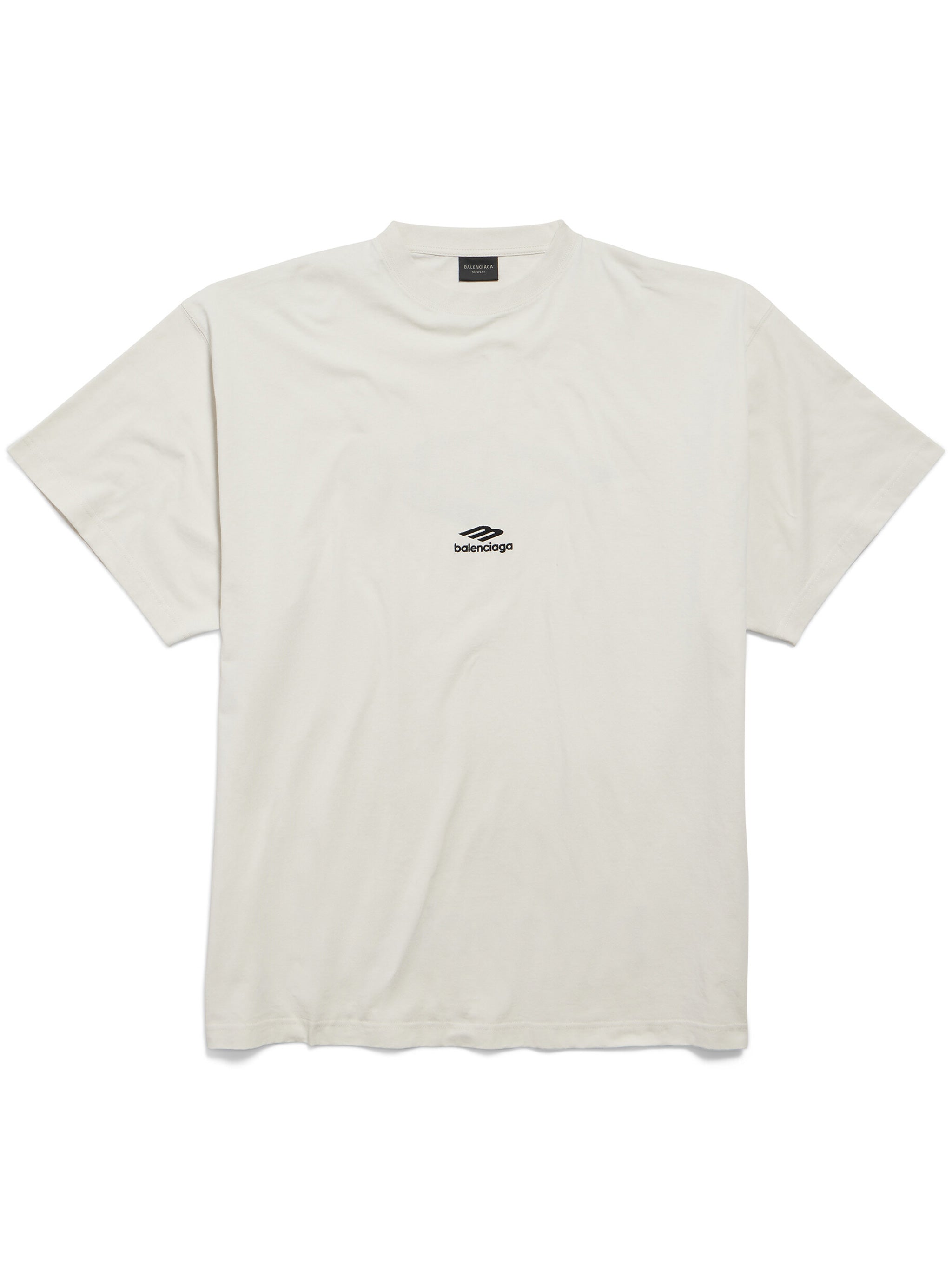 White Oversized Relaxed Fit Logo T-Shirt