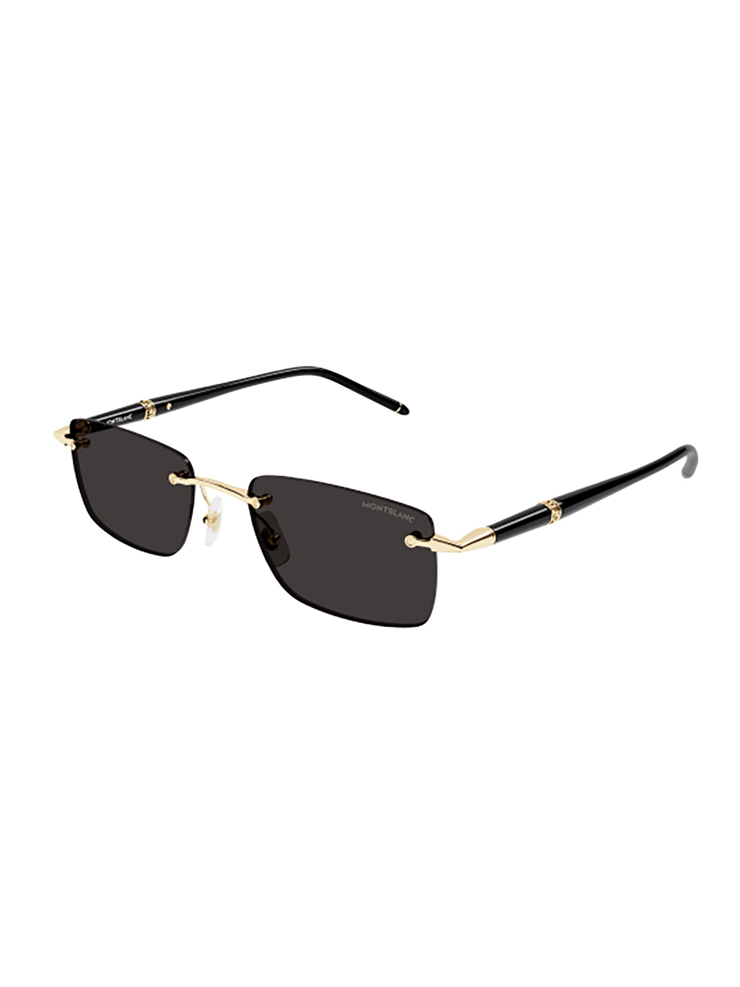 Mb0344S Sunglasses With Black Frame And Gold Accents