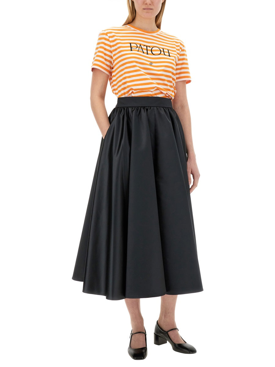 Midi Polyester Skirt