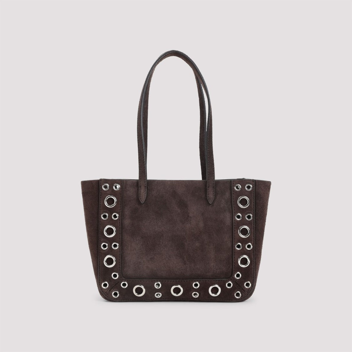 Spacious Brown Cow Suede Shoulder Bag