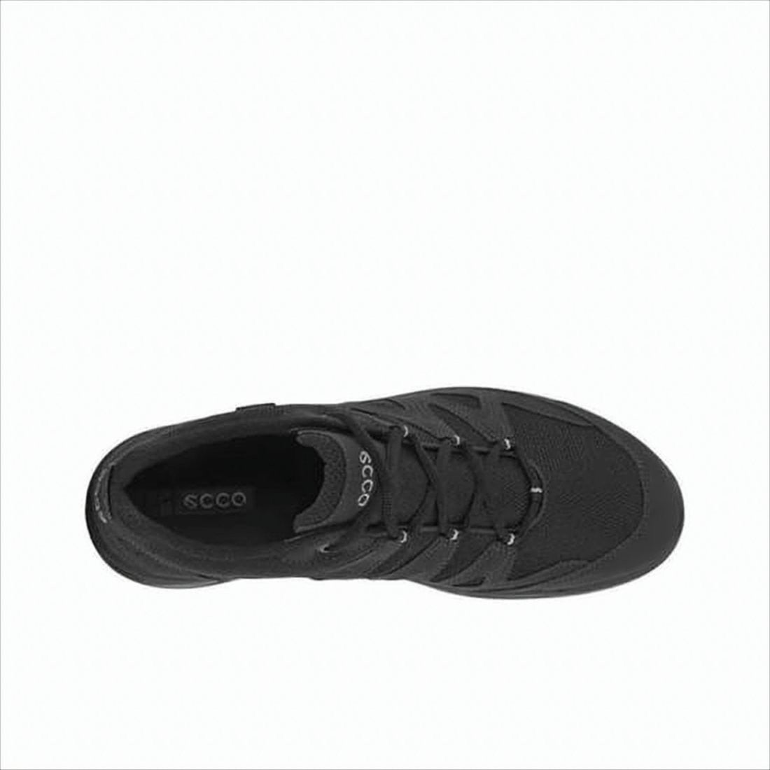 Low-Profile Black Sneakers with Breathable Mesh Upper