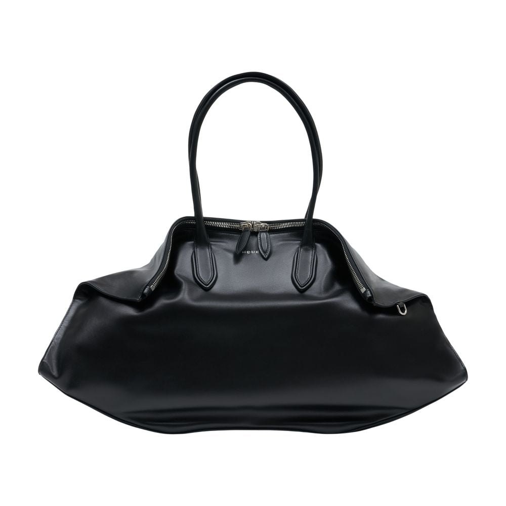 Manta Maxi Shoulder Bag - Leather - Black