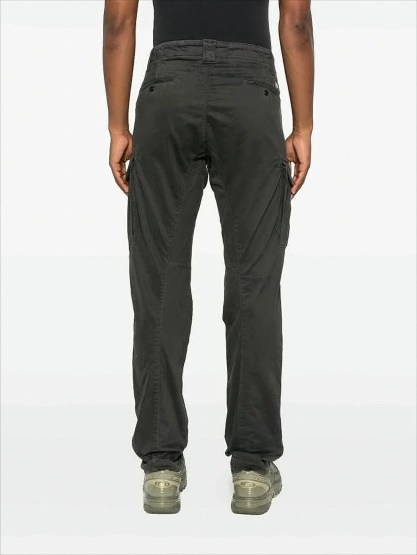 Utilitarian Straight Pants With Flap Cargo Pockets