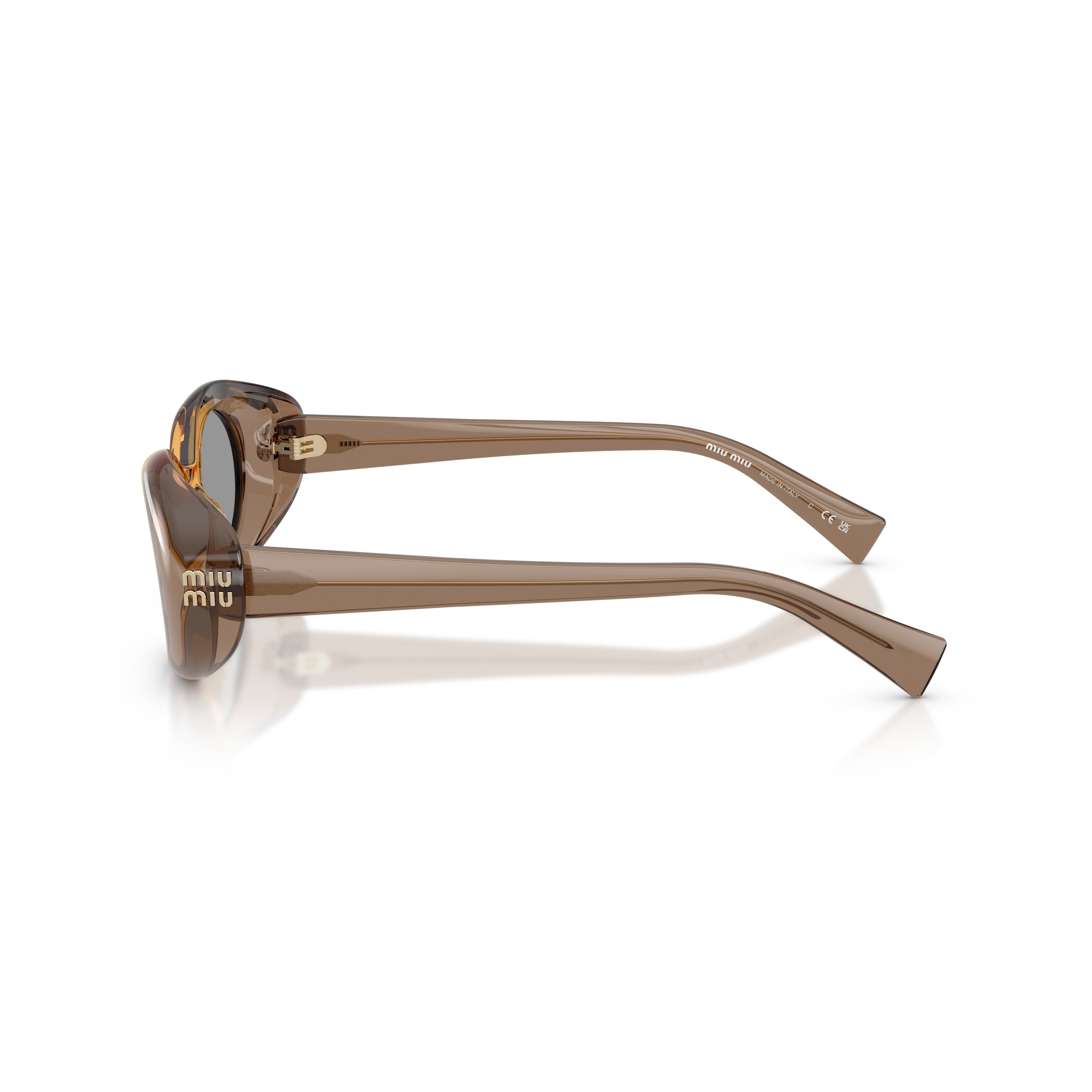 0mu B09s Translucent Acetate Oval Sunglasses