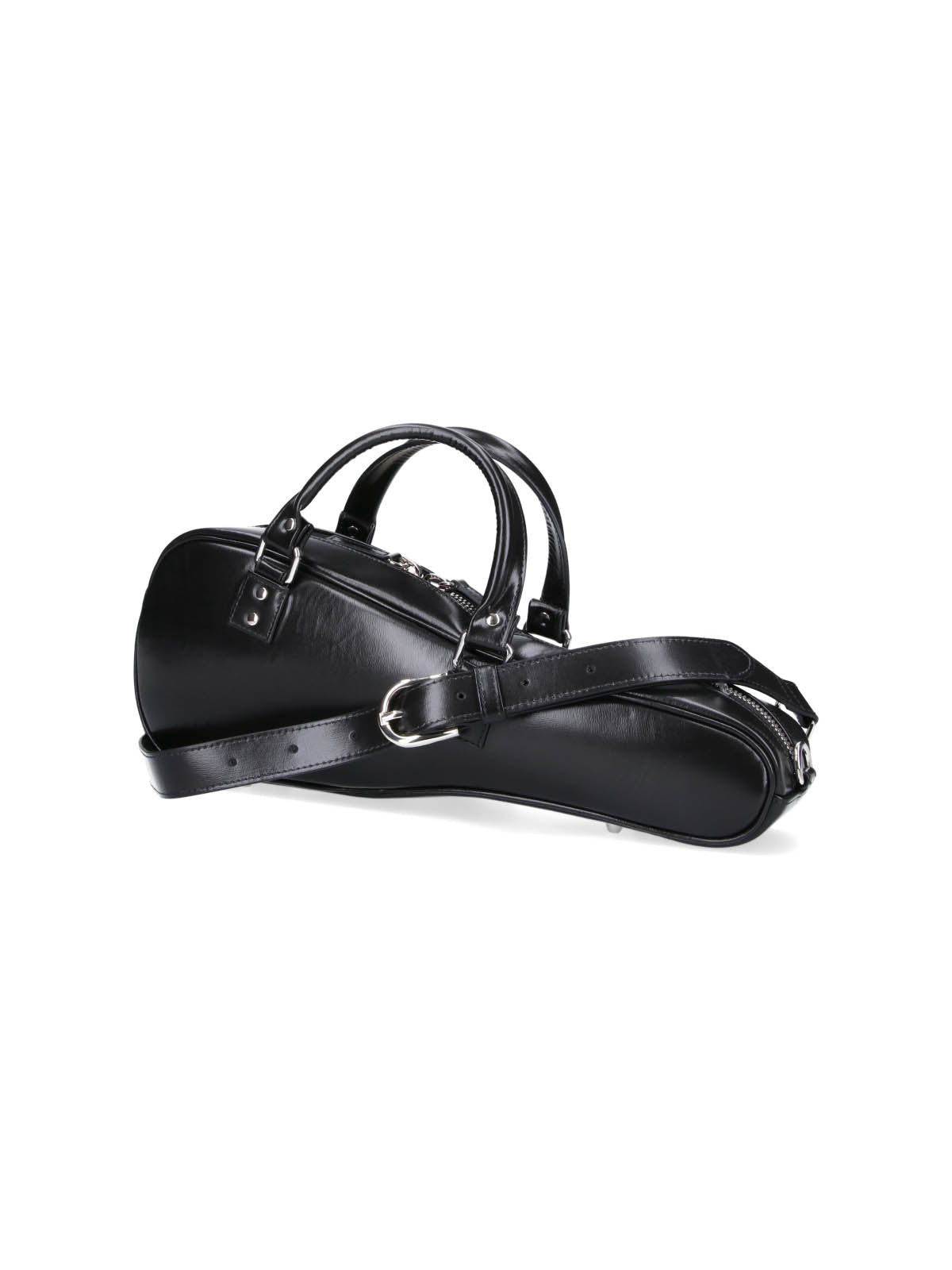 Black Sleek Elongated Glossy Bag
