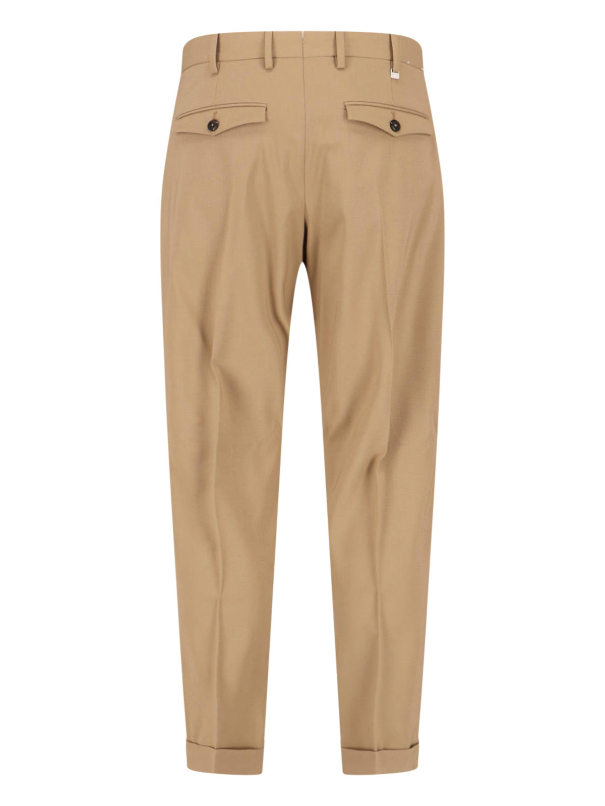 Tailored Wool Trousers – Light Brown