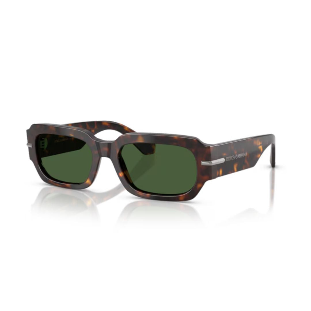 0dg4485 Rectangular Tortoiseshell Acetate Sunglasses