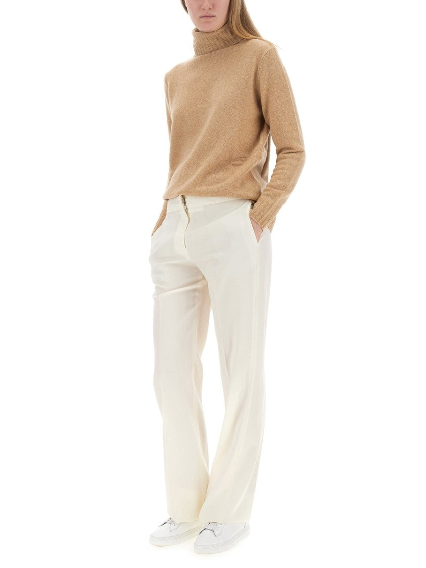 High Neck Wool Jersey