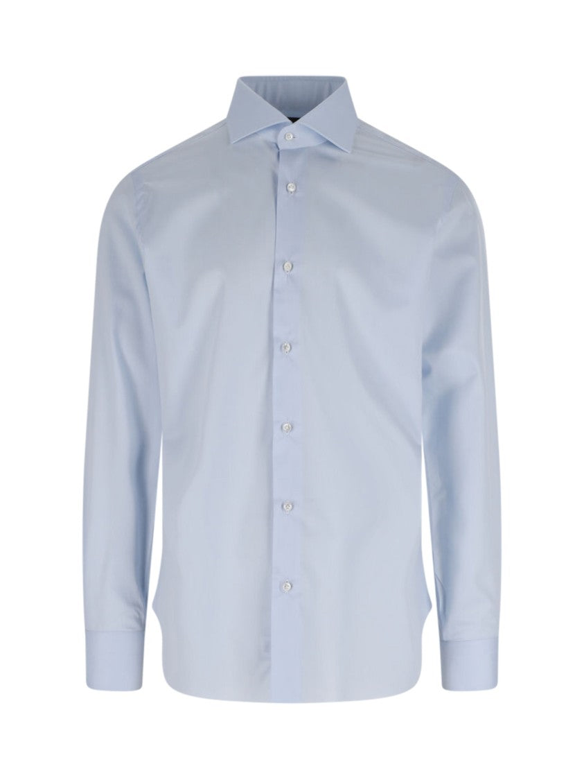 Classic Cotton Shirt – Light Blue