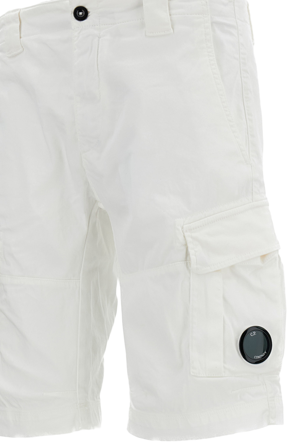 Stretch Sateen Cargo Lens Shorts