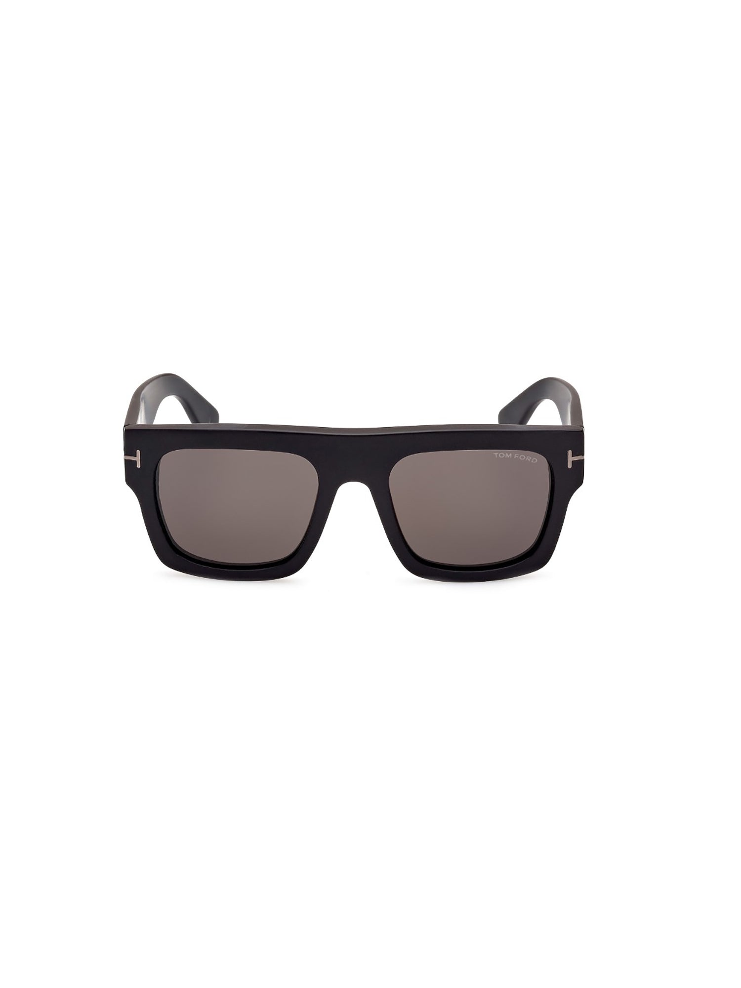 Angular Black Frame Sunglasses with Tinted Lenses