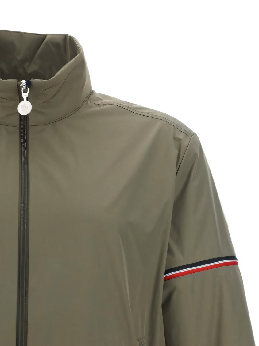 Green Jacket With High Collar