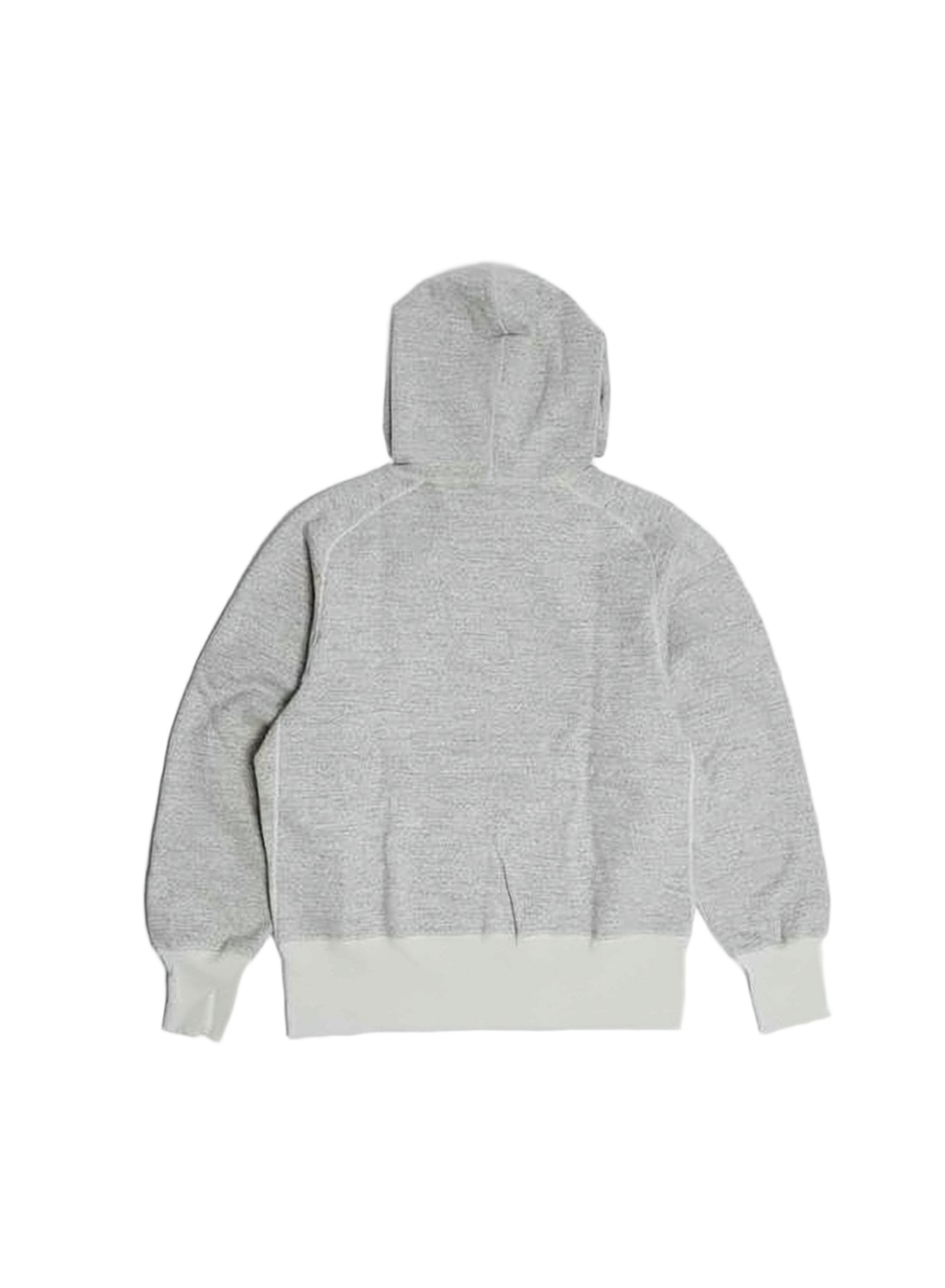 Heather Grey Casual Hoodie with Ribbed Hem