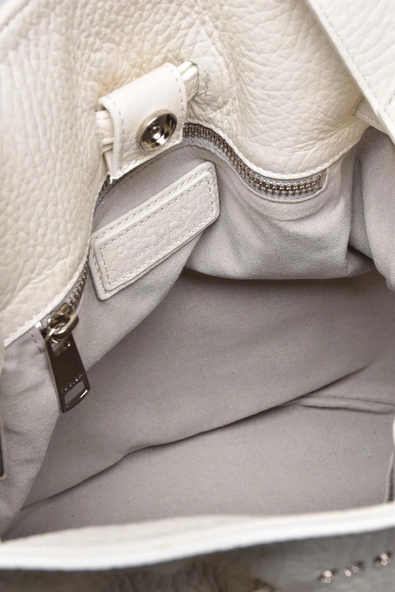 Shoulder Bucket Bag - White