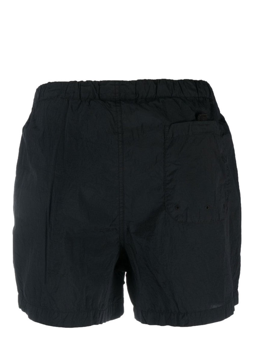 Blue Iridescent Nylon Swim Shorts